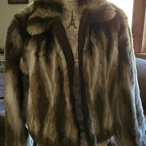 Faux fur coat